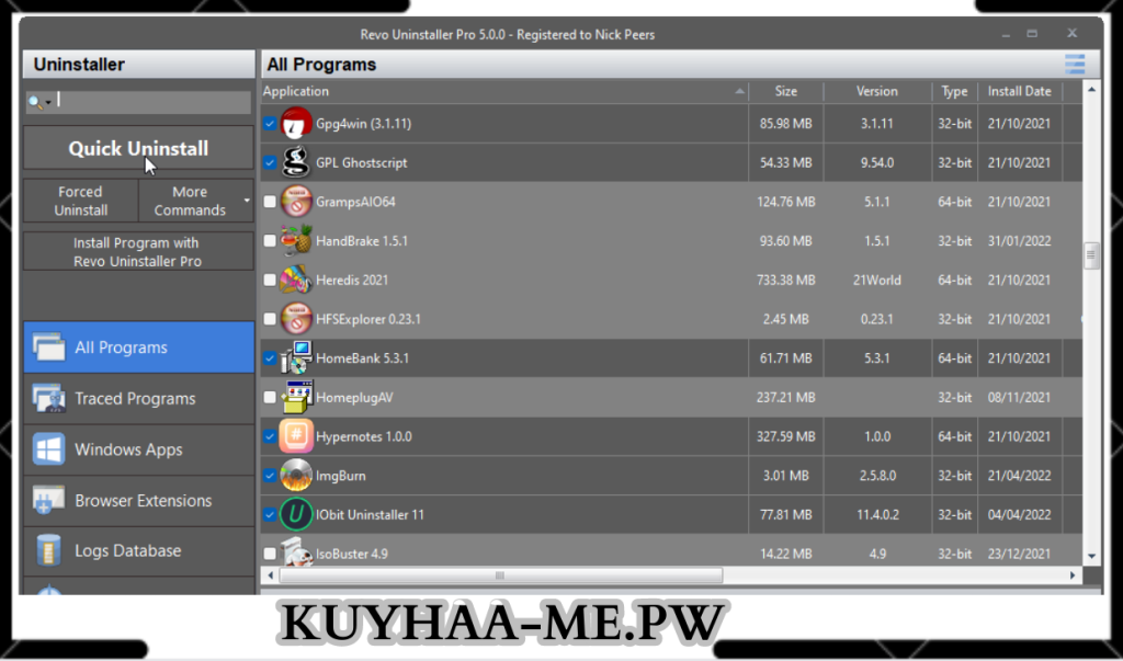 Revo Uninstaller Pro Kuyhaa