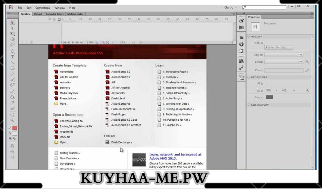 Download Adobe Flash CS6 Kuyhaa